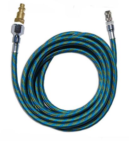 Airbrush Tattoo 10' Braided Hose with Quick Connects