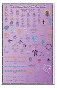 Airbrush Tattoo Display Poster 4 Purple