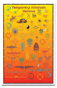 Airbrush Tattoo Stencils- Display Poster 5