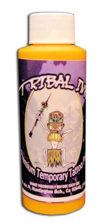 Airbrush Tattoo Paint Yellow 4oz