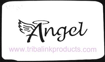 Airbrush Tattoo Stencil Angel MI-150