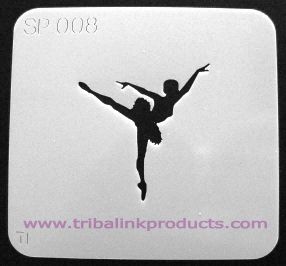 Airbrush Tattoo Stencil Ballerina SP-008