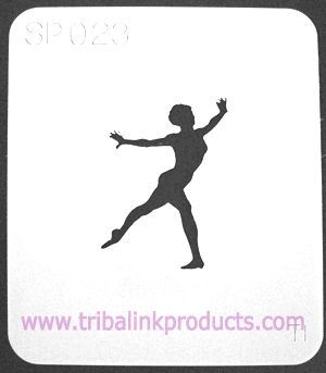 Airbrush Tattoo Stencil Ballet SP-023
