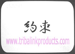 Airbrush Tattoo Stencil Chinese Symbol Promise OC-041