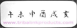Airbrush Tattoo Stencil Chinese Symbol Strip OC-054B