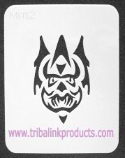 Airbrush Tattoo Stencil Creepy MI-112