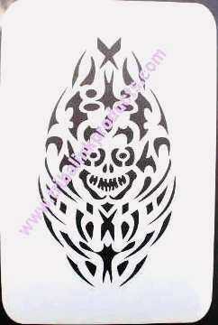 Airbrush Tattoo Stencil Design MI-049