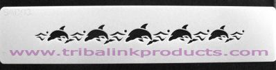 Airbrush Tattoo Stencil Dolphin Band SA-B03