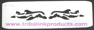 Airbrush Tattoo Stencil Dolphins SA-049