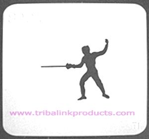 Airbrush Tattoo Stencil Fencing SP-015