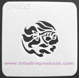 Airbrush Tattoo Stencil Fish SA-032