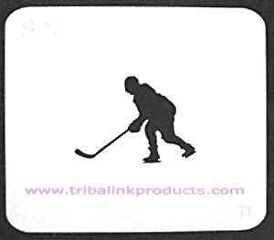 Airbrush Tattoo Stencil Hockey SP-017