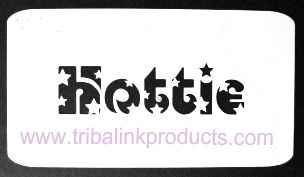 Airbrush Tattoo Stencil Hottie MI-152
