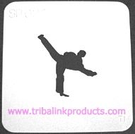 Airbrush Tattoo Stencil Karate SP-021