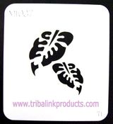 Airbrush Tattoo Stencil Leaves MI-037