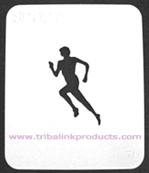 Airbrush Tattoo Stencil Running SP-027