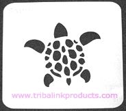 Airbrush Tattoo Stencil Sea Turtle SA-045
