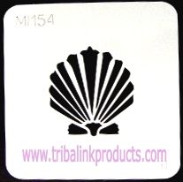 Airbrush Tattoo Stencil Seashell  MI-154