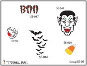 Tribal Ink Airbrush Tattoo Halloween Stencil Set 09