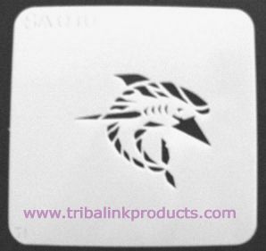 Airbrush Tattoo Stencil Shark SA-016