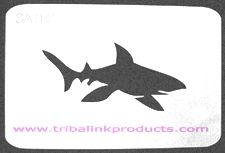 Airbrush Tattoo Stencil Shark SA-041