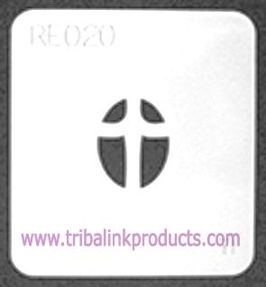 Airbrush Tattoo Stencil Small Cross RE-020