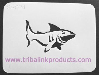 Airbrush Tattoo Stencil Smiling Shark SA-024