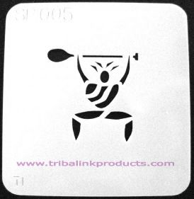 Airbrush Tattoo Stencil Sport SP-005