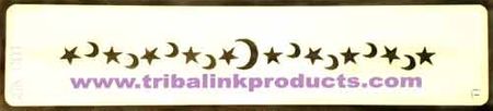 Airbrush Tattoo Stencil Star and Moon Band SK-B01