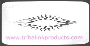 Airbrush Tattoo Stencil Sun SU-017