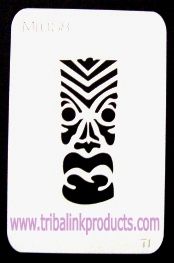 Airbrush Tattoo Stencil Tiki MI-068