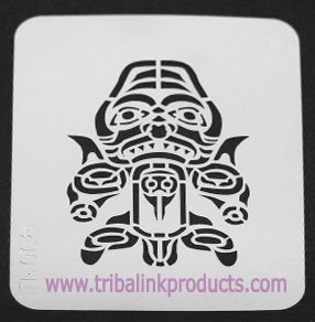 Airbrush Tattoo Stencil Totum Pole Tribal TR-008