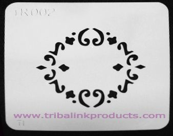 Airbrush Tattoo Stencil Tribal Circle TR-002