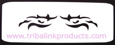 Airbrush Tattoo Stencil Tribal Eyes TR-189