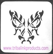 Airbrush Tattoo Stencil Tribal Face TR-037