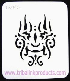 Airbrush Tattoo Stencil Tribal Face TR-048