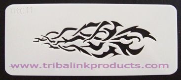Airbrush Tattoo Stencil Tribal Fire TR-011