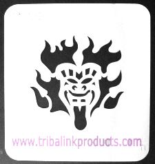 Airbrush Tattoo Stencil Tribal MI-055