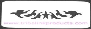 Airbrush Tattoo Stencil Tribal Star Band TR-068