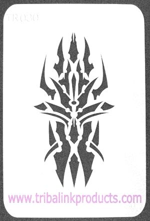 Airbrush Tattoo Stencil Tribal TR-030