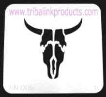 Bull Skeleton Stencil