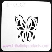Airbrush Tattoo Butterfly Stencil BF-002