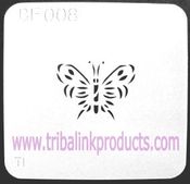 Airbrush Tattoo Butterfly Stencil BF-008