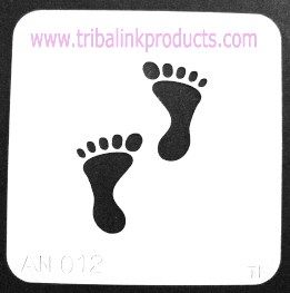 Foot Print Stencil