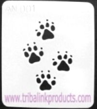 Paw Print Stencil