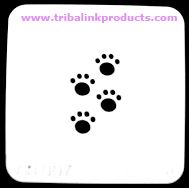 Paw Print Stencil