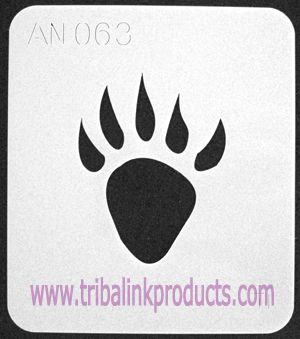 Paw Print Stencil