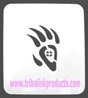 Paw Print Stencil