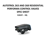 Autotrol 263 and 268 Spec Sheet
