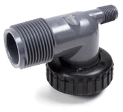 1 PVC MIPT Elbow Adapters Set of 2 for C-Series Control Valves